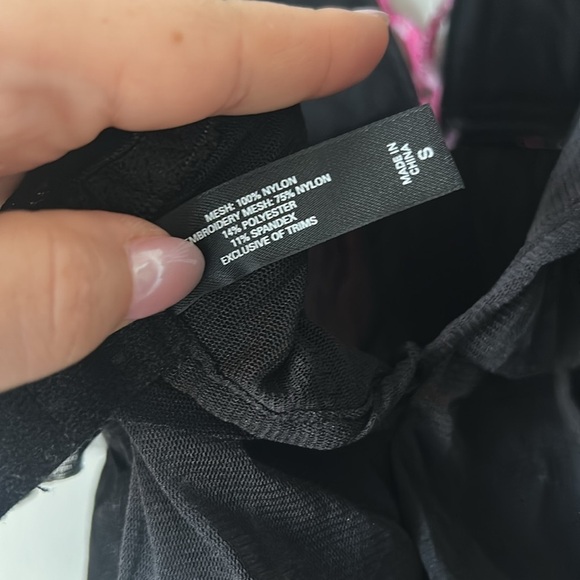 Sexy Little Things By Victoria's Secret Sequin Embroidered Floral Babydoll sz s - Picture 9 of 9